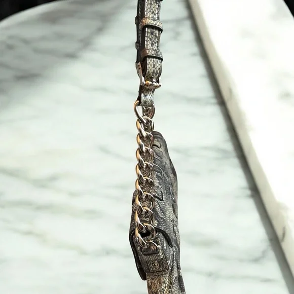 Rare Henri Bendel Snake Print Shoulder Bag - Picture 7 of 9